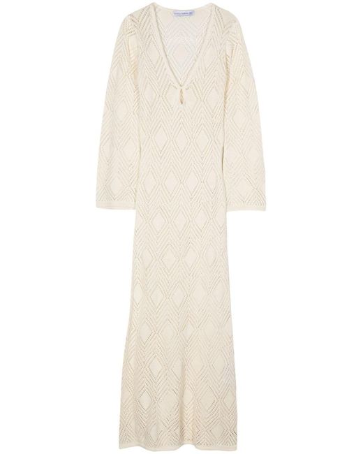 Faithfull The Brand White Serena Knitted Dress