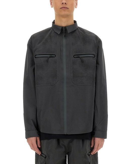 Alpha Industries Gray Laser Cut Shirt for men