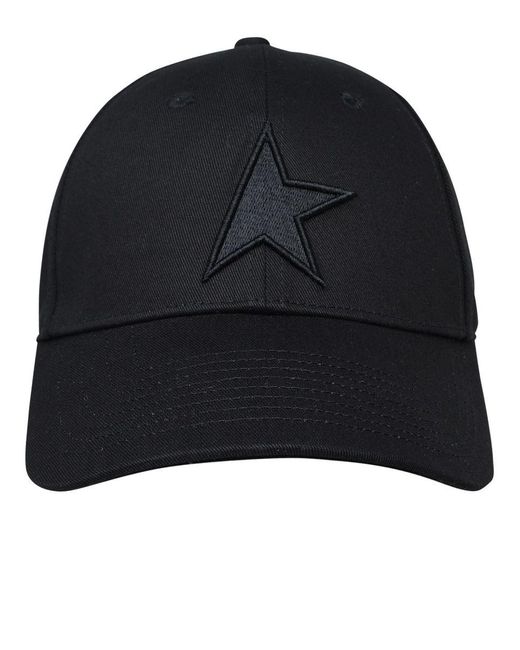 Golden Goose Deluxe Brand Black Cotton Star Demos Hat