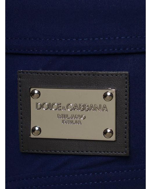 Dolce & Gabbana Blue Swim Brief With Branded Drawstring And Logo Tag I for men