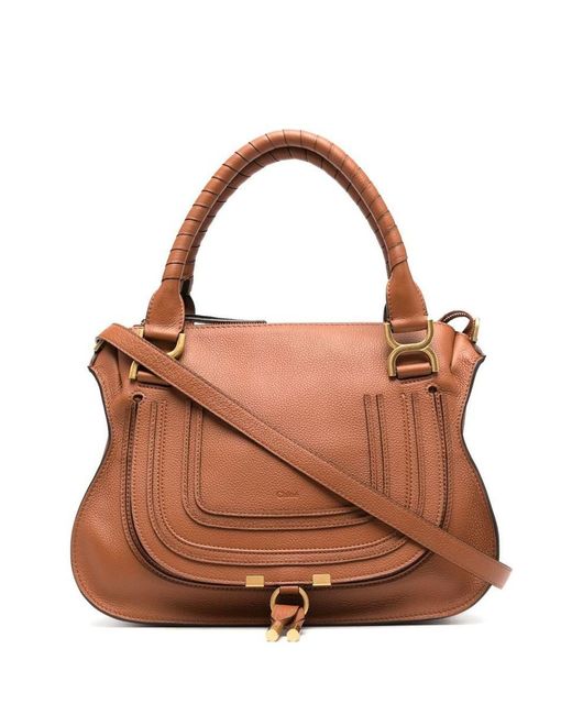 Chloé Brown Marcie Small Leather Handbag