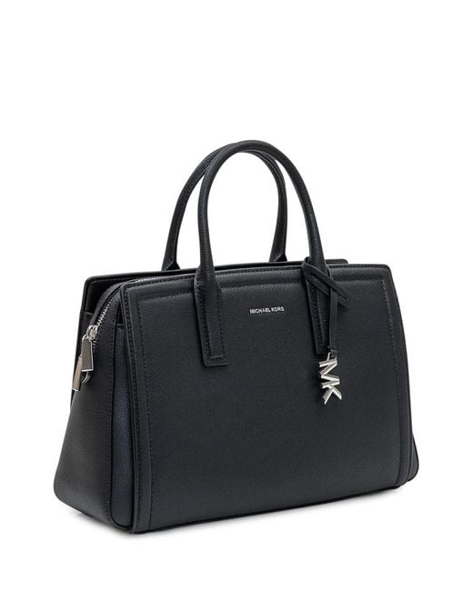 Michael Kors Medium Black Leather Shopping Bag