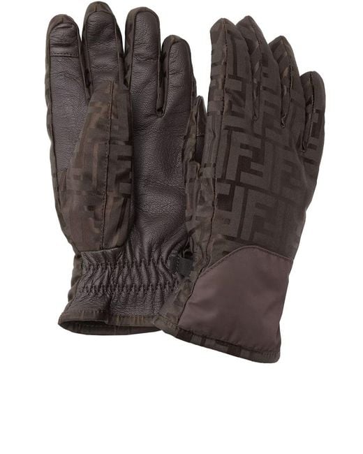 Fendi Black Gloves Accessories