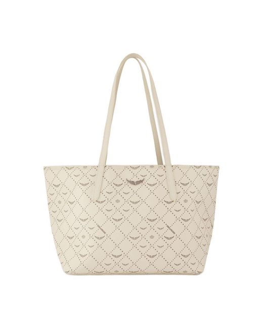 Zadig & Voltaire Natural Z Shopper Monogram Shopper Bag