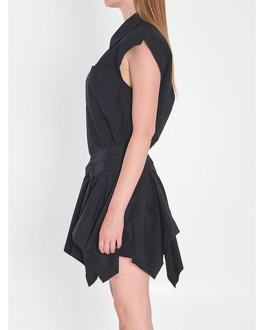 ワンピース ALEXANDER WANG Asymmetrical shirt dress Black Alexander Wang Asymmetrical Shirt Dress Skirts Black | Wanan