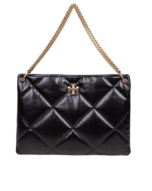 Tory Burch Black The Kira Diamond Quilted Satchel Is Irresistibly Soft Thanks To Its Quilted Texture