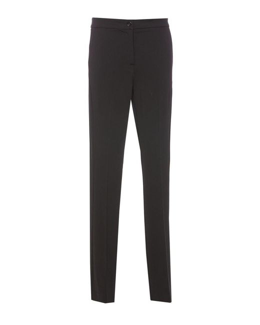 Pinko Black Stretch Viscose Trousers