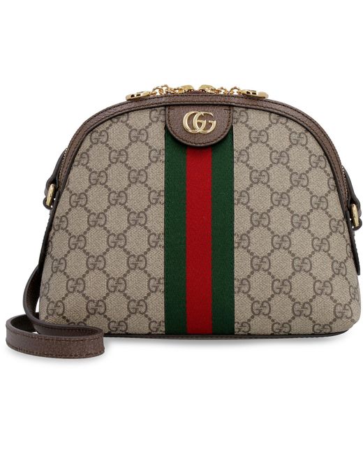 Gucci Natural Ophidia Gg Supreme Fabric Shoulder-Bag