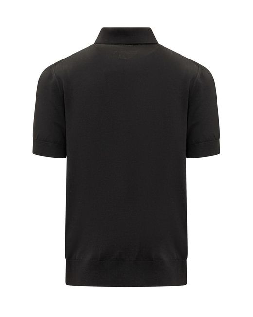 Dolce & Gabbana Black Polo Shirt With Logo for men
