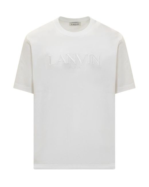 Lanvin White T-shirt With Logo for men