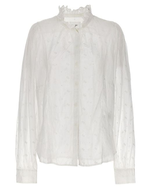 Isabel Marant White 'Terzali' Shirt