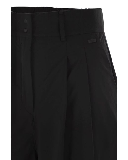 Herno Black Stretch Nylon Shorts