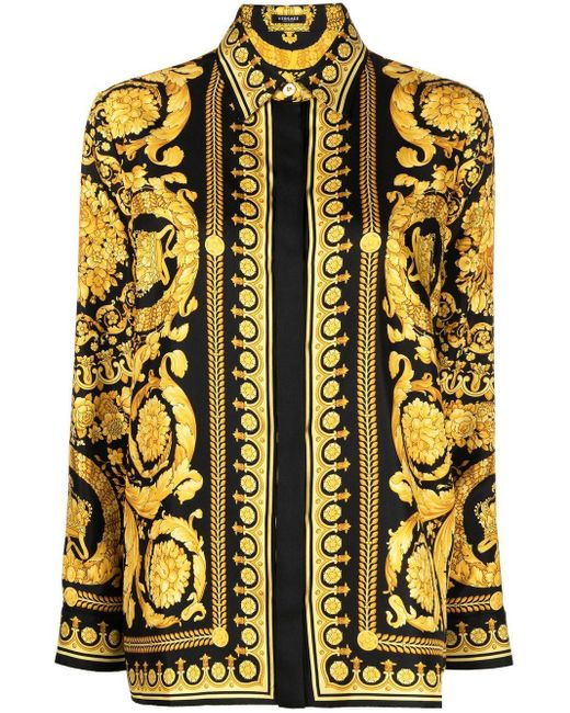 Versace Silk Camicia Formal Clothing | Lyst Canada