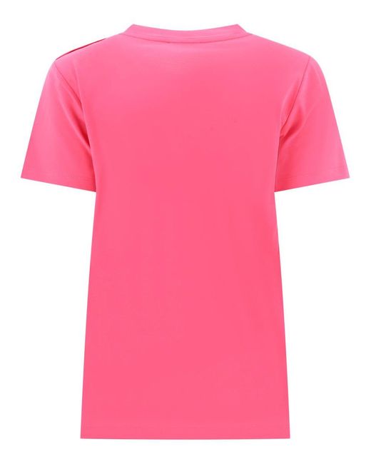 Balmain Pink "3 Buttons" T-shirt