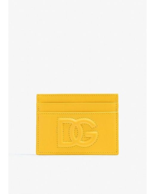 Dolce & Gabbana Yellow Small Leather Goods