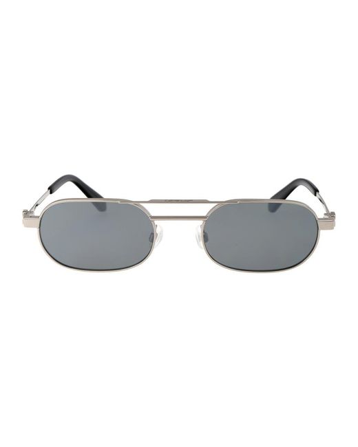 Off-White c/o Virgil Abloh Gray Off- Sunglasses