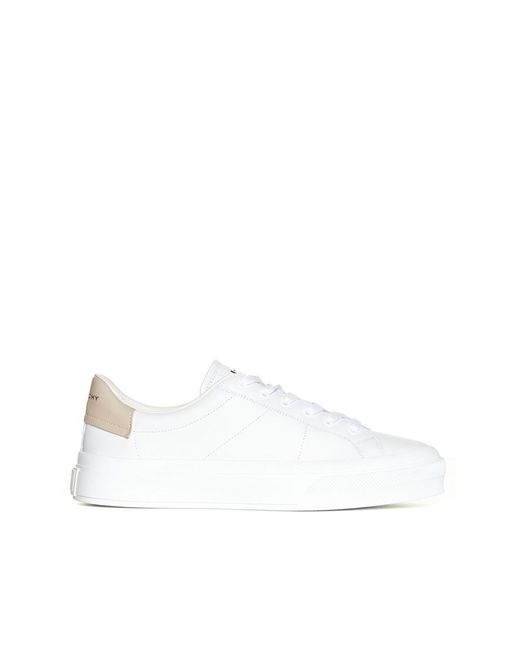 Givenchy White City Sport Leather Sneakers
