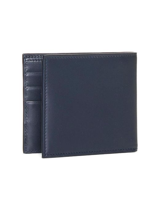 Dolce & Gabbana Blue Leather Flap-Over Wallet for men
