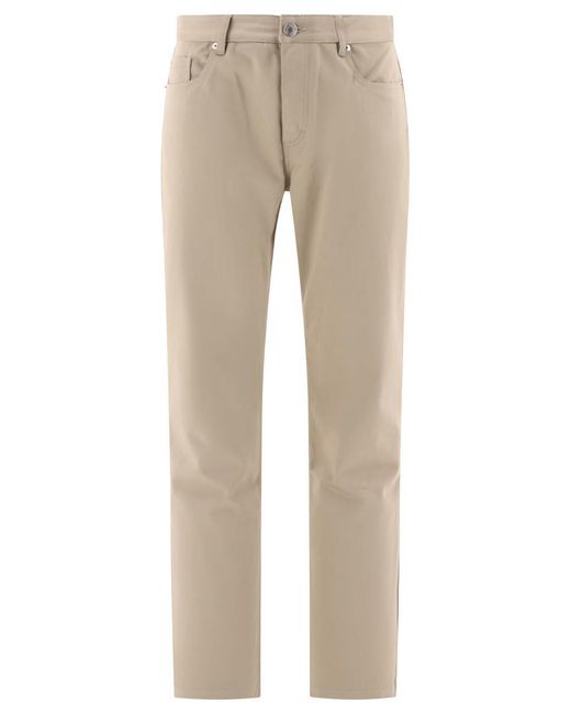 AMI Natural Straight Fit Trousers for men