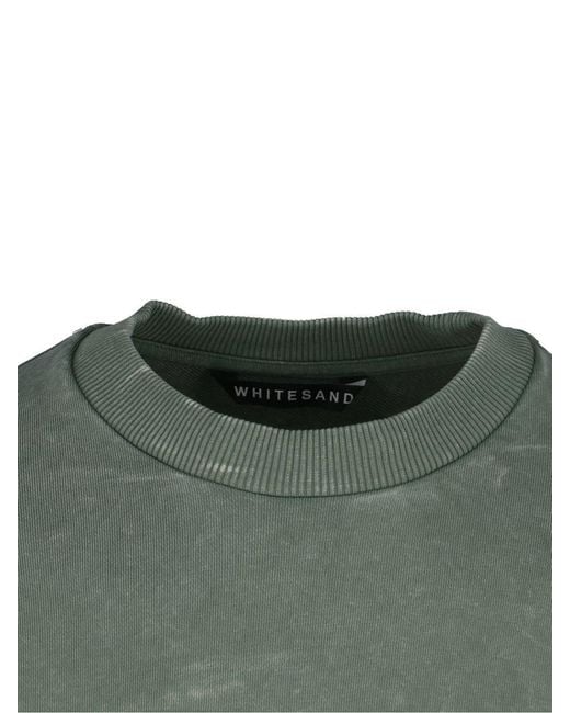 White Sand Green Sweaters for men