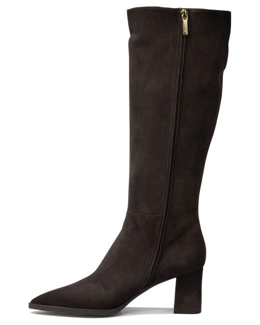 Santoni Black Suede Boots 65 Mm