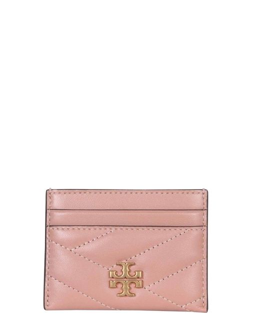 Tory Burch Leather Kira Card Holder in Pink Lyst