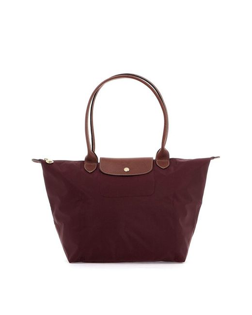 Longchamp Purple Le Pliage Original L Shoulder Bag