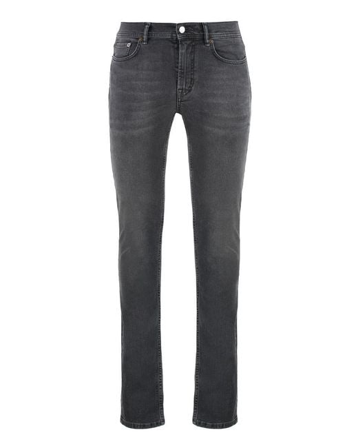 Acne Gray North Used Blk Skinny Jeans for men