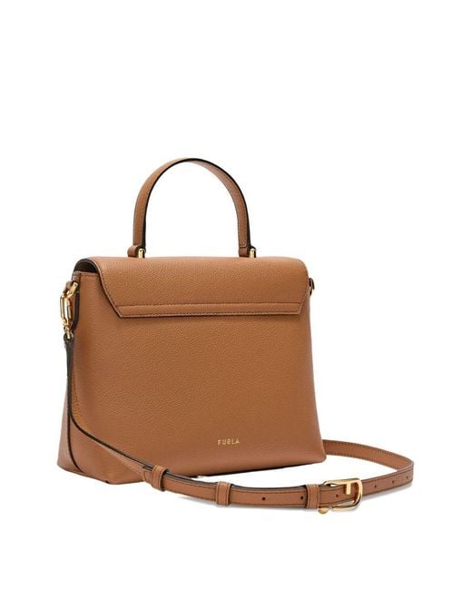 Furla Brown Moonlight S Top Handle