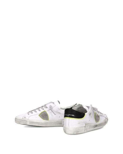 Philippe Model White Prsx Low Sneakers Shoes for men