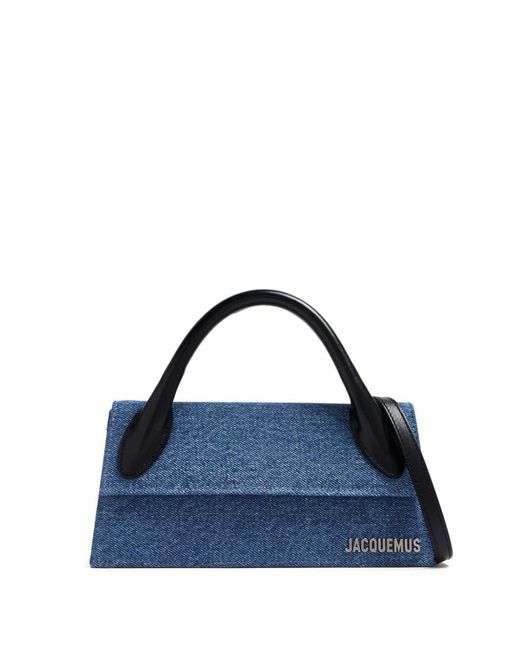 Jacquemus Blue Le Chiquito Long Denim Bag