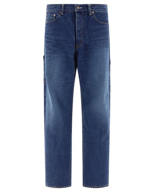 Human Made Blue Straight Jeans for men