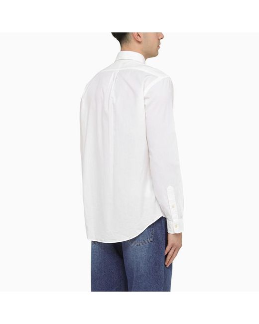 Polo Ralph Lauren White Custom Fit Oxford Shirt for men