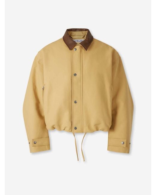 Acne Metallic Long Wool Coat for men