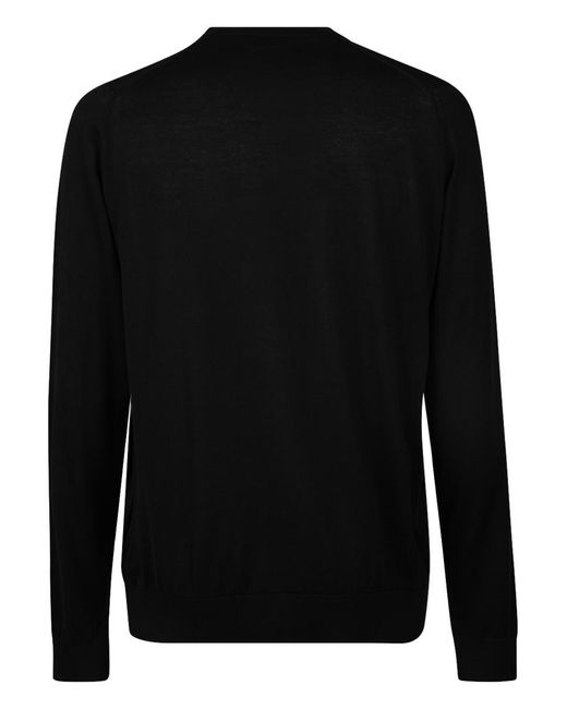 John Smedley Black Cotton Jersey Clothing for men