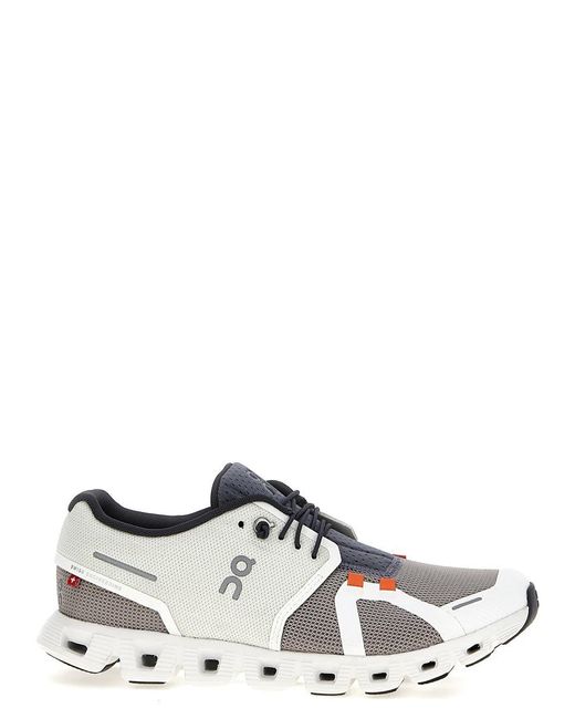 On Shoes White 'Cloud 5 Push' Sneakers for men