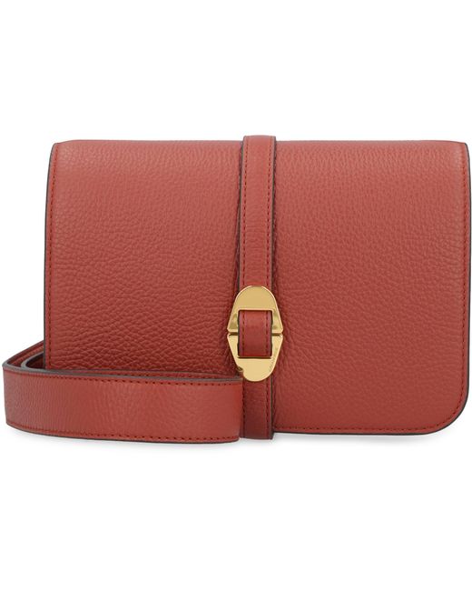 Coccinelle Red Cosima Leather Crossbody Bag