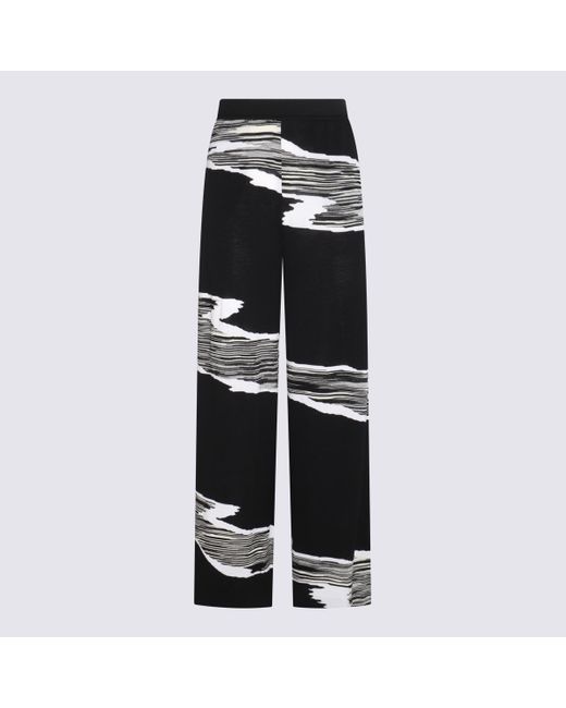 Missoni Black Space-dyed Wool Flared Trousers