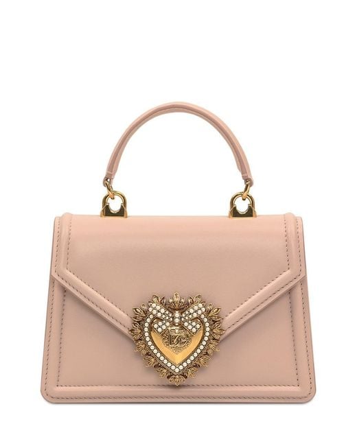Dolce & Gabbana Devotion Small Bag in Pink | Lyst UK