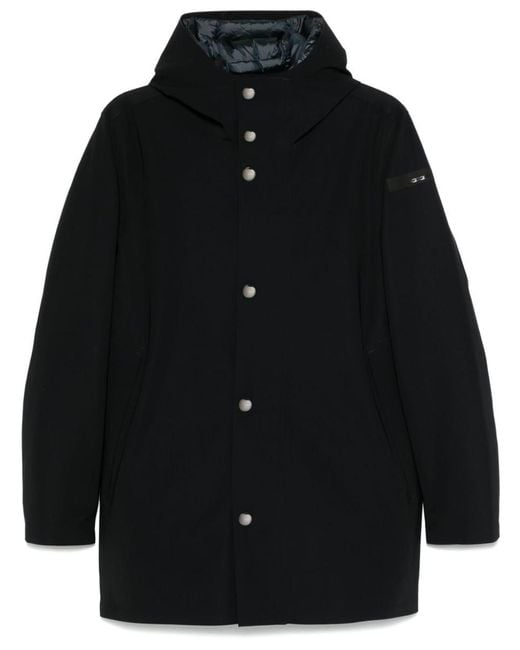 Rrd Black Padded Floating Parka for men