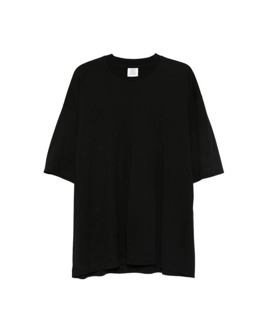 Vetements Black T-Shirts & Vests for men