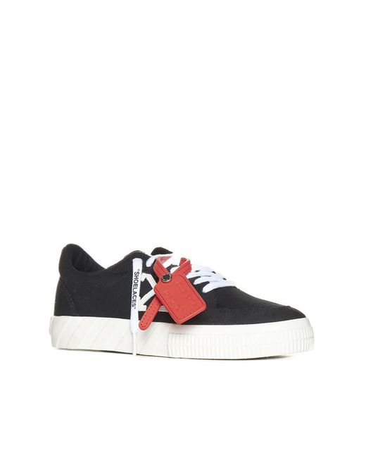 Off-White c/o Virgil Abloh White Low Vulcanized Canvas Sneakers