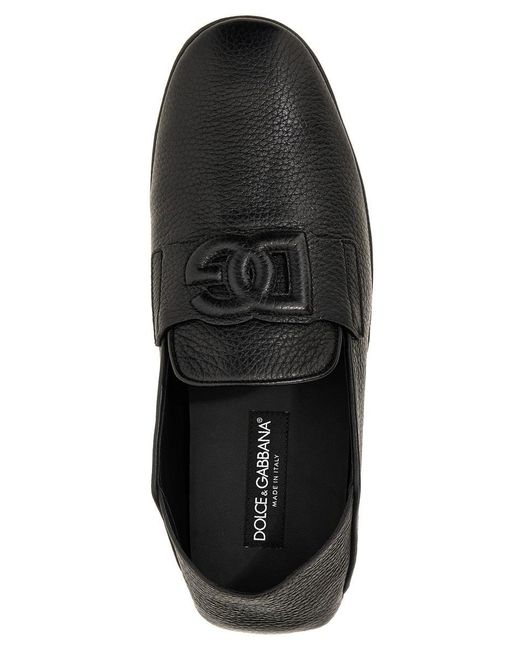 Dolce & Gabbana Black 'Driver' Loafers for men