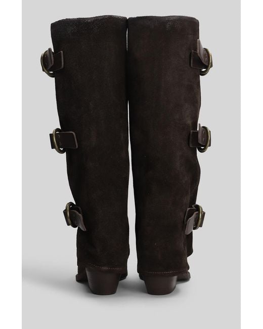 METISSE Black Texan Boots