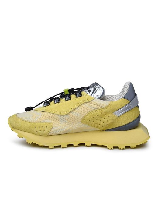 RUN OF Yellow Suede Blend Sneakers