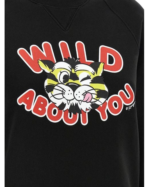 KENZO Black 'Wild Tiger' Sweatshirt