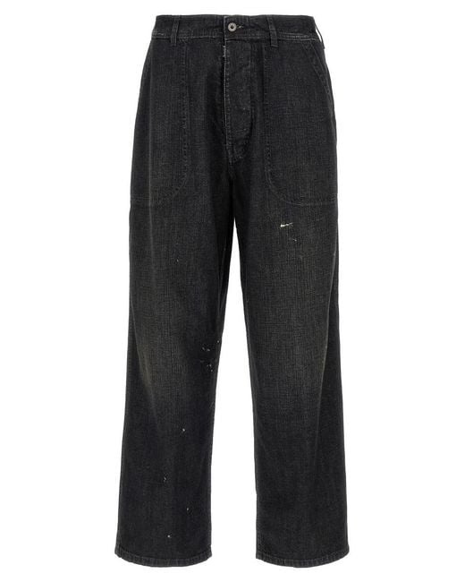 Maison Margiela Black Distressed Jeans for men