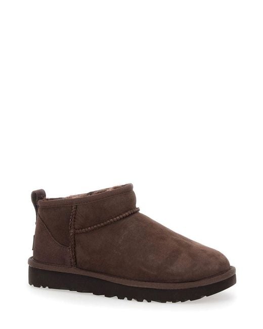 Ugg Brown "Classic Ultra Mini" Boots