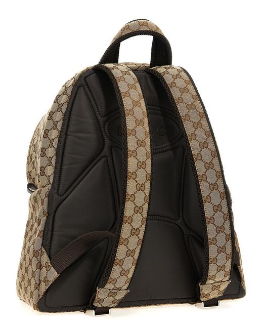 Gucci Brown Medium Gg Backpack for men