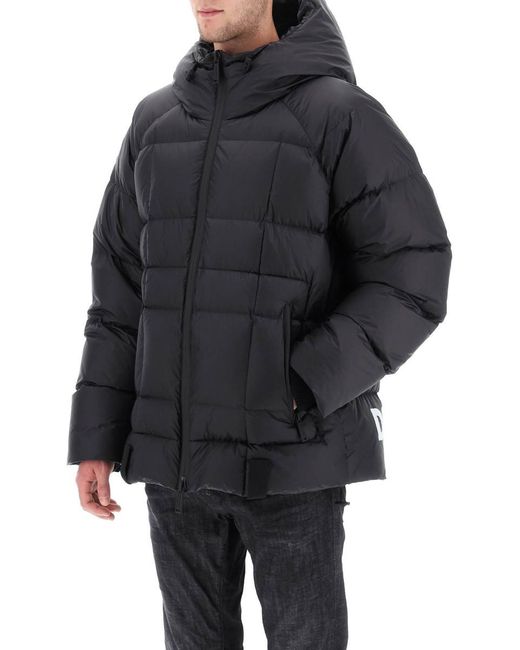 DSquared² Black Nylon Puffer Jacket for men